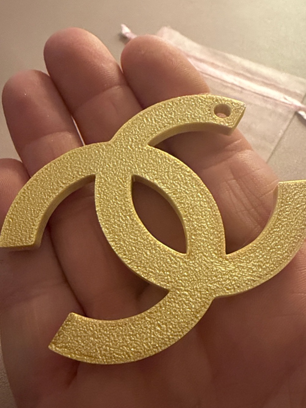 Golden 3D Print CC Emblem Kid Art for Sale